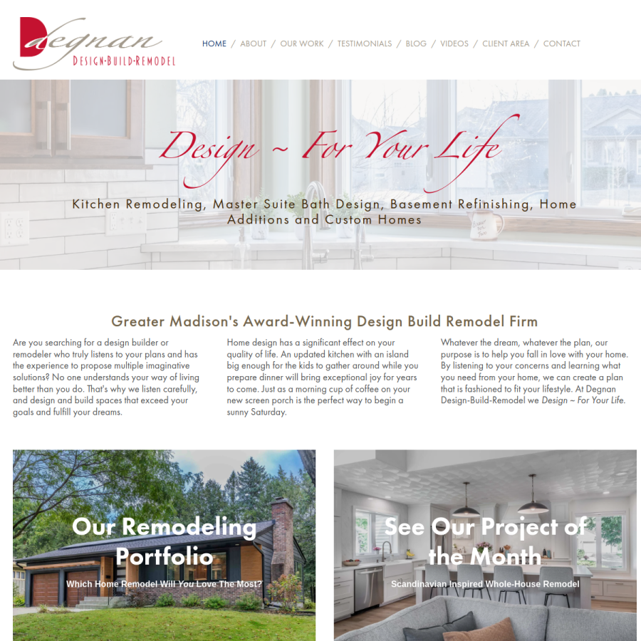 degnandesignbuildremodel.com homepage screenshot