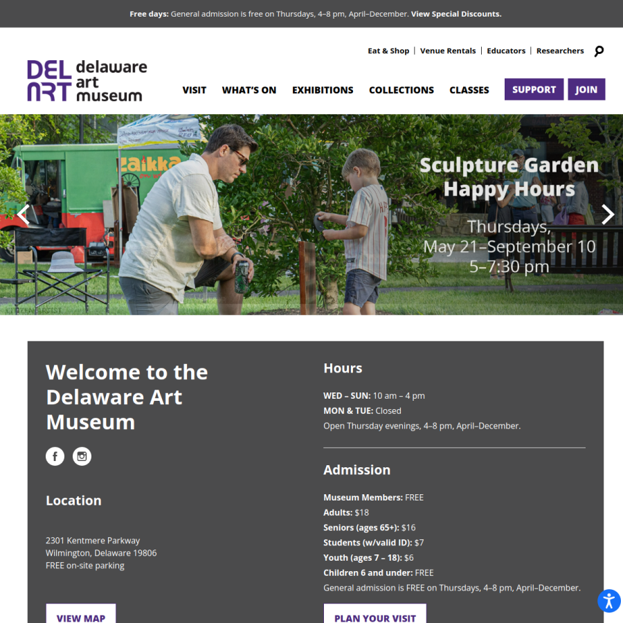 delart.org homepage screenshot