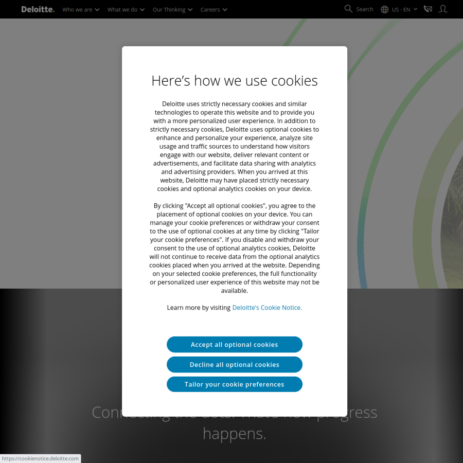 deloitte.com homepage screenshot