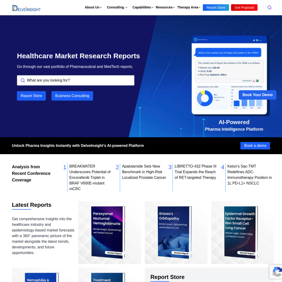 delveinsight.com homepage screenshot