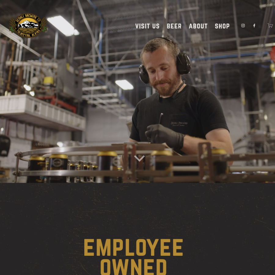denalibrewing.com homepage screenshot