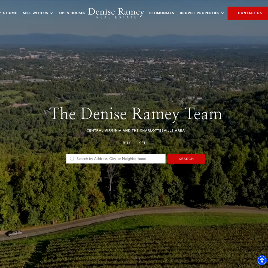 deniseramey.com homepage screenshot