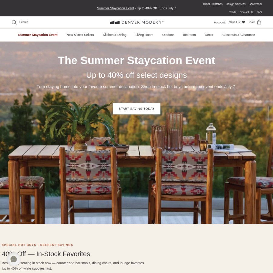 denvermodern.com homepage screenshot