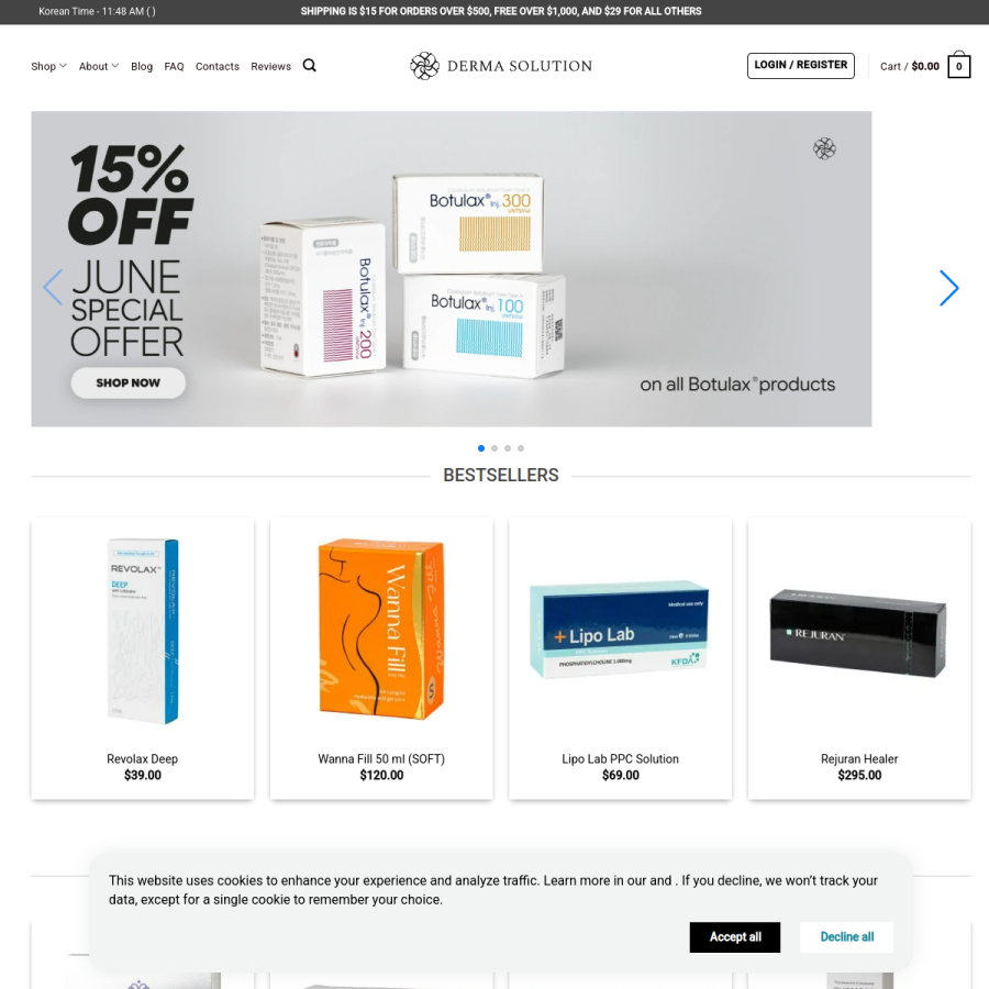 derma-solution.com homepage screenshot