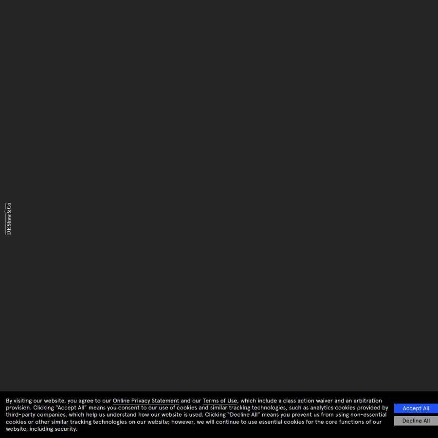 deshaw.com homepage screenshot