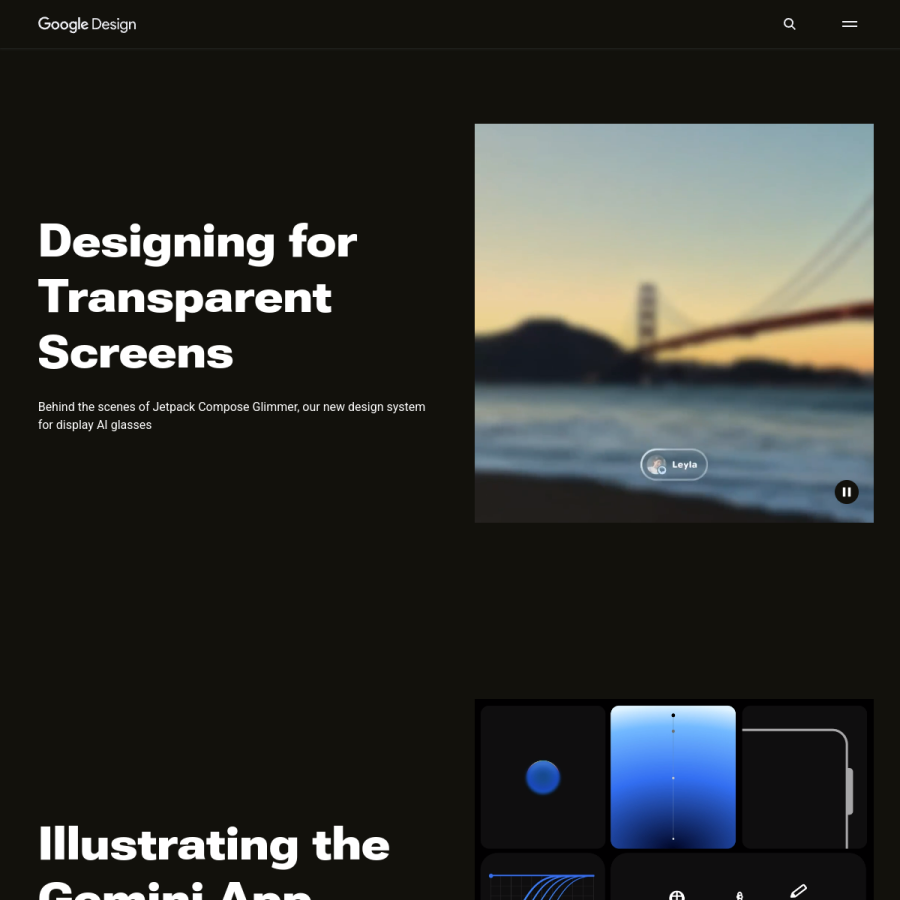 design.google homepage screenshot