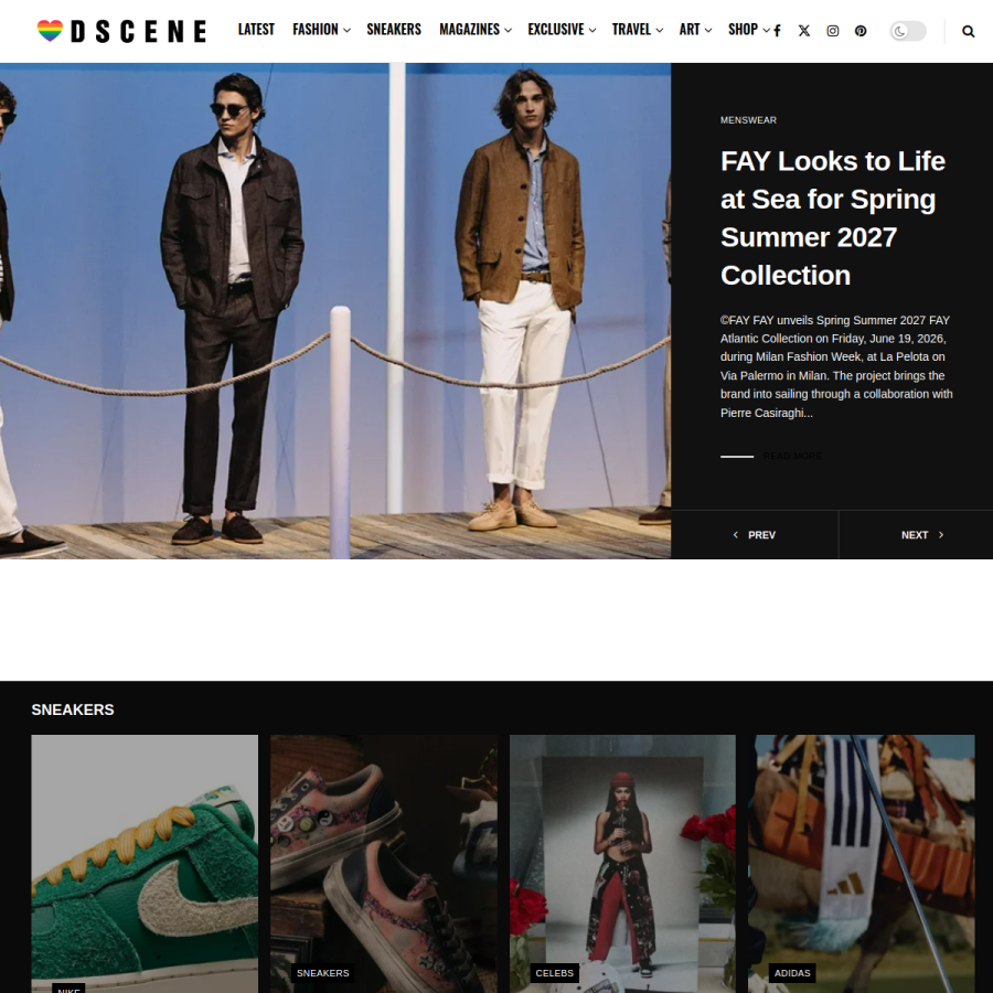 designscene.net homepage screenshot