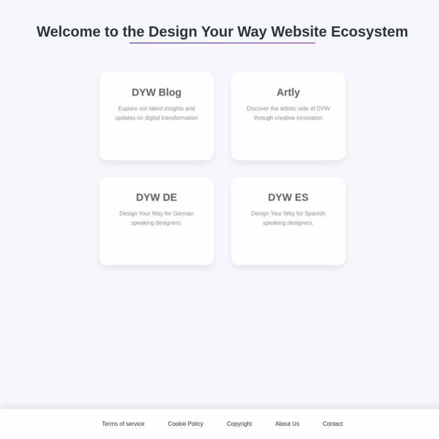 designyourway.net homepage screenshot