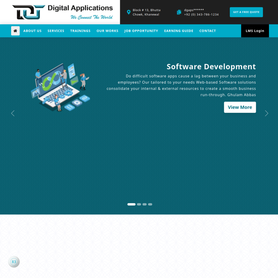 dgaps.com homepage screenshot