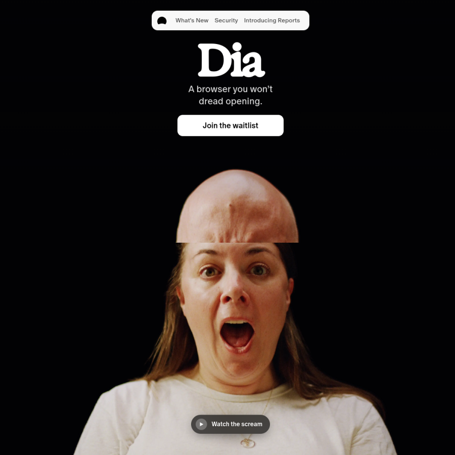 diabrowser.com homepage screenshot