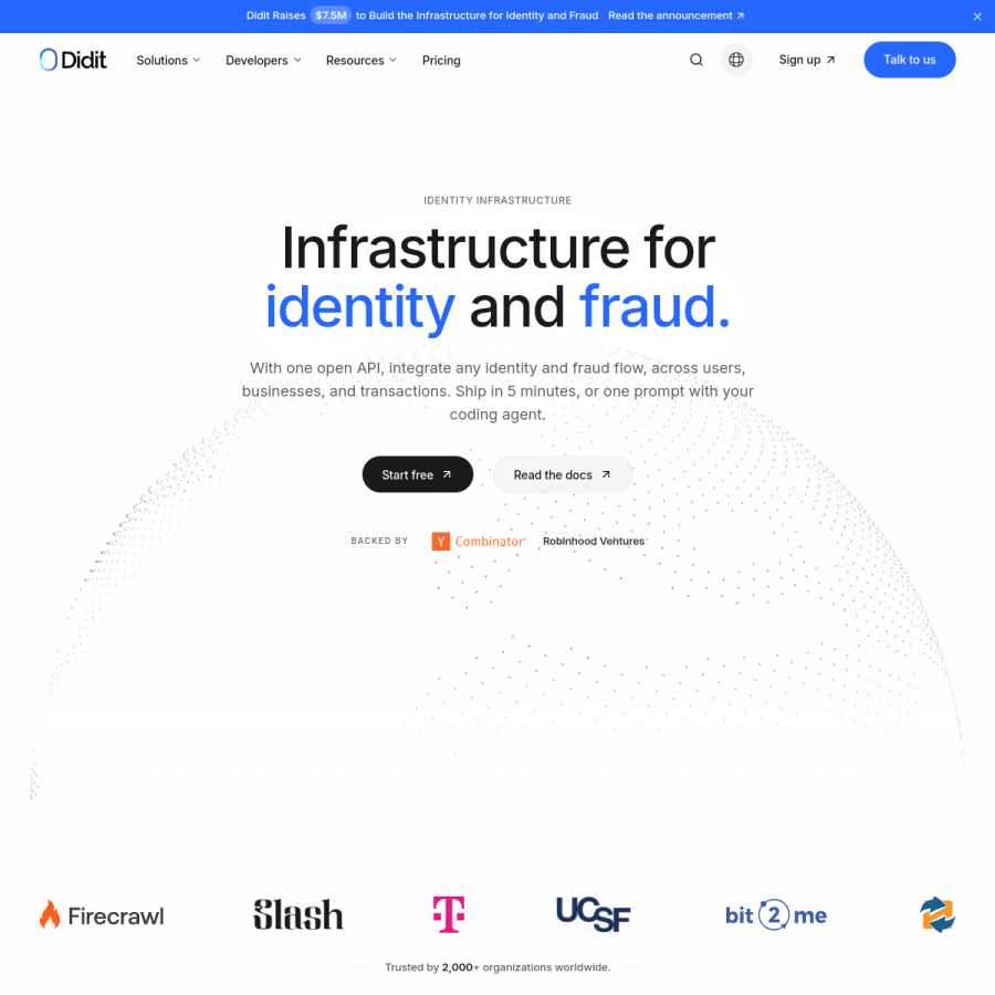 didit.me homepage screenshot