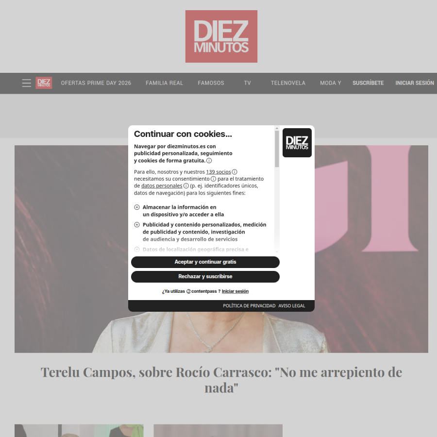 diezminutos.es homepage screenshot