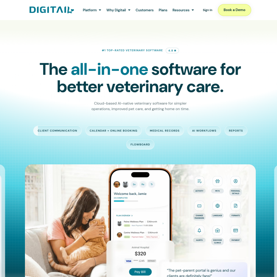 digitail.com homepage screenshot