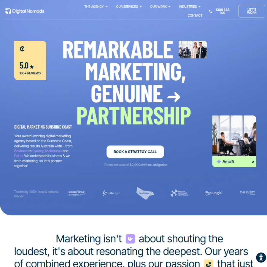 digitalnomadshq.com.au homepage screenshot