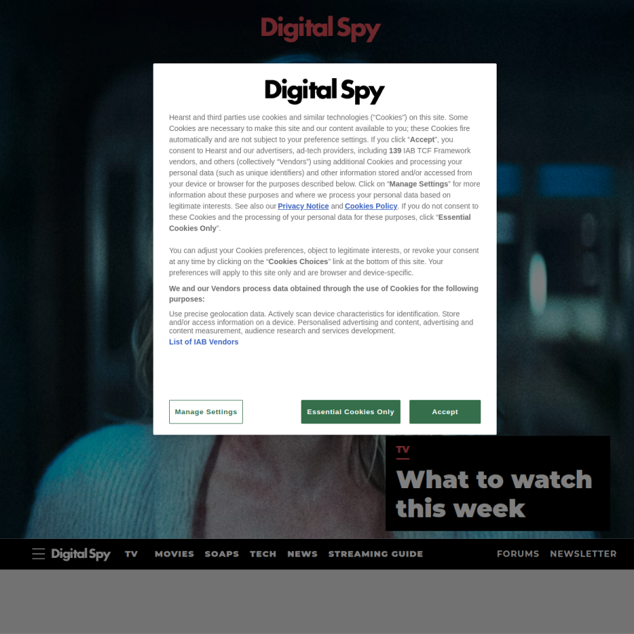 digitalspy.com homepage screenshot