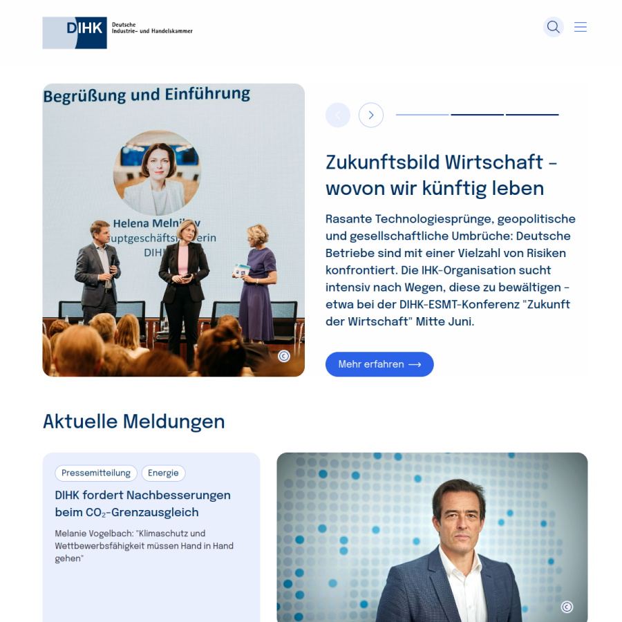 dihk.de homepage screenshot