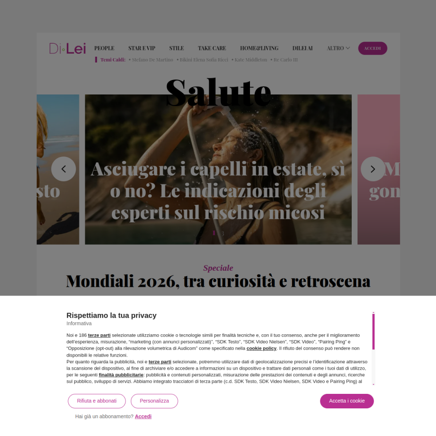 dilei.it homepage screenshot