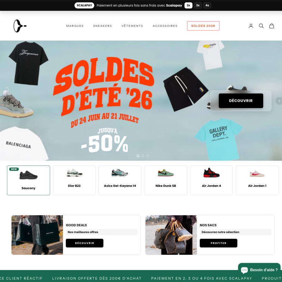 dimension-stores.com homepage screenshot