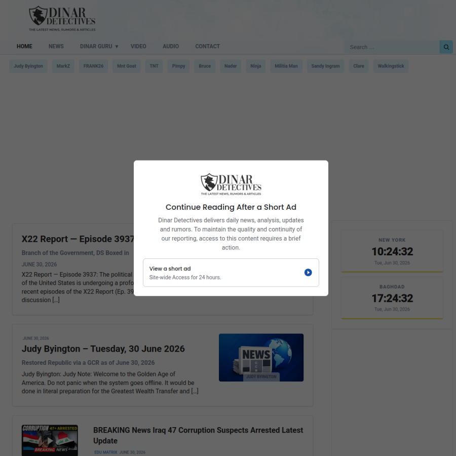 dinardetectives.com homepage screenshot