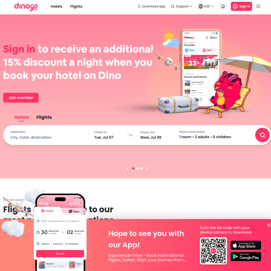 dinogo.com homepage screenshot