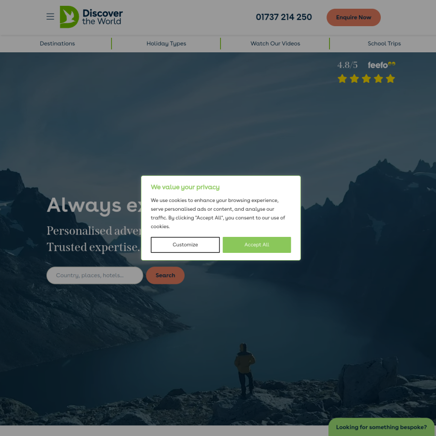 discover-the-world.com homepage screenshot