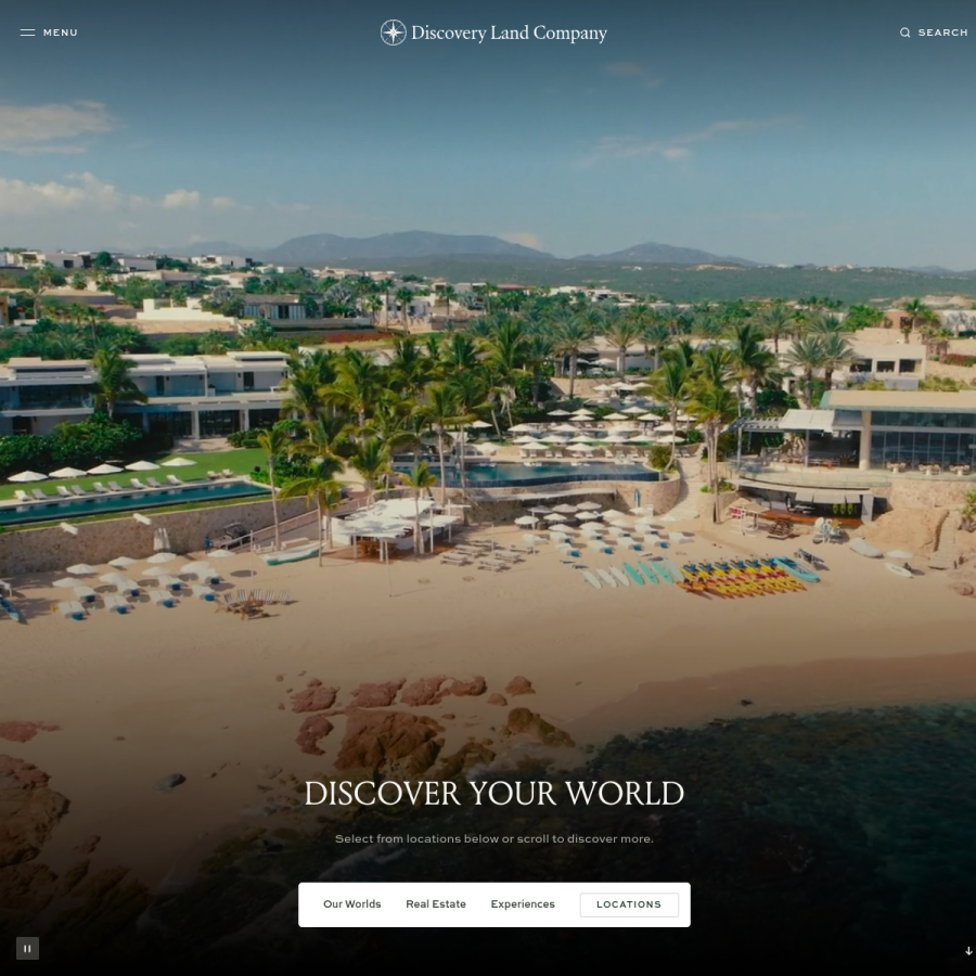 discoverylandco.com homepage screenshot