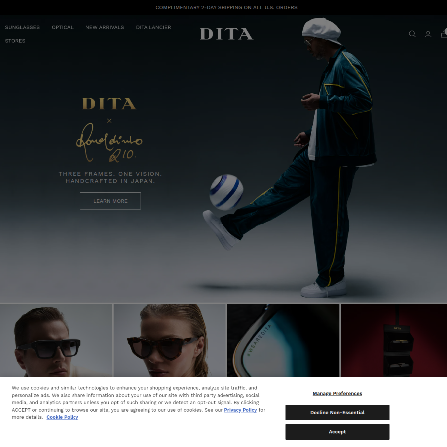 dita.com homepage screenshot