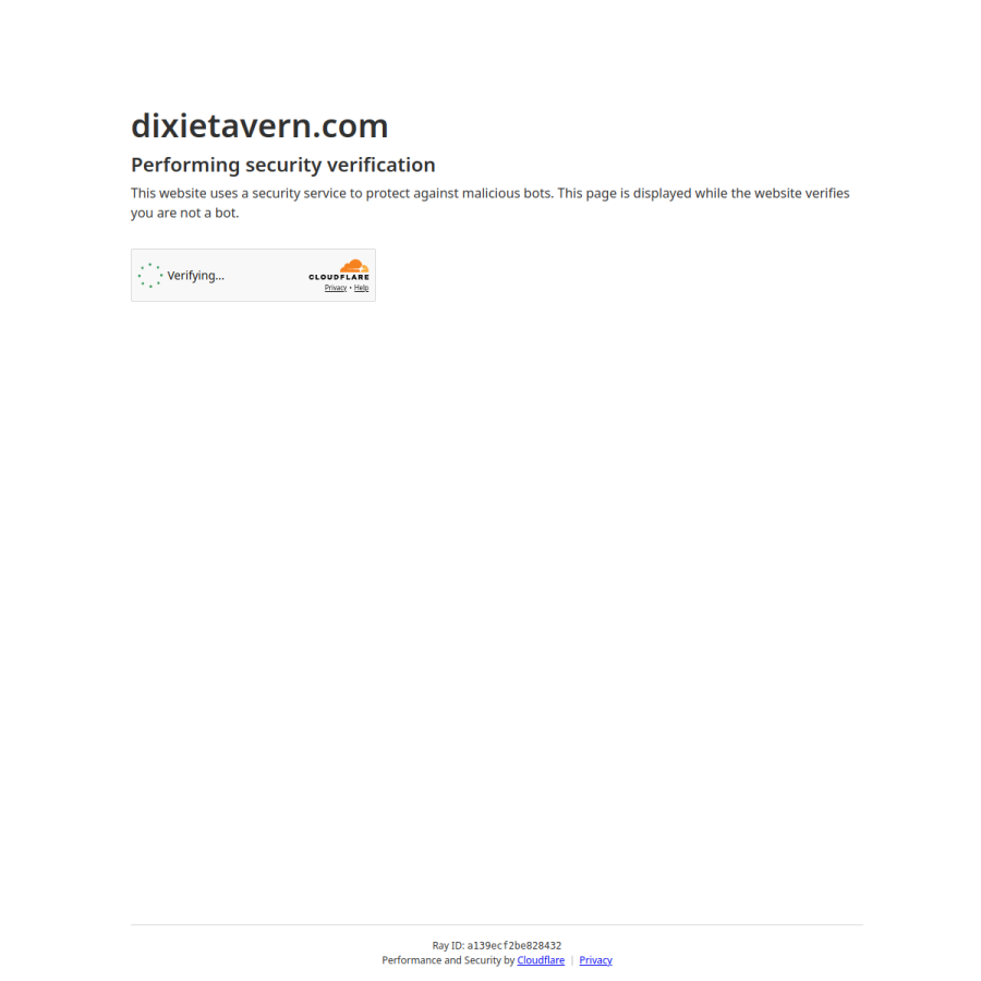 dixietavern.com homepage screenshot