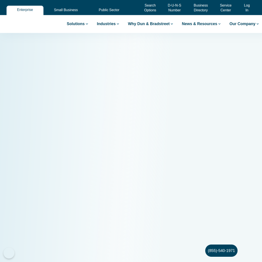 dnb.com homepage screenshot