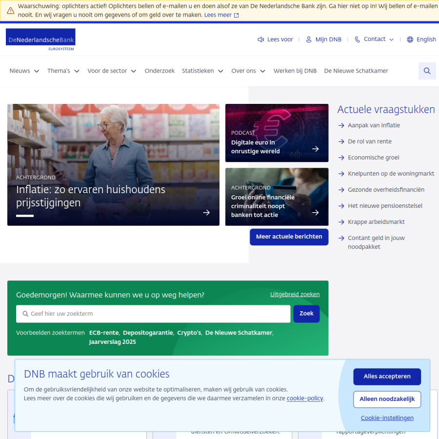 dnb.nl homepage screenshot