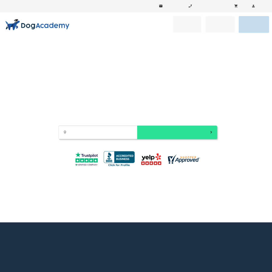 dogacademy.org homepage screenshot