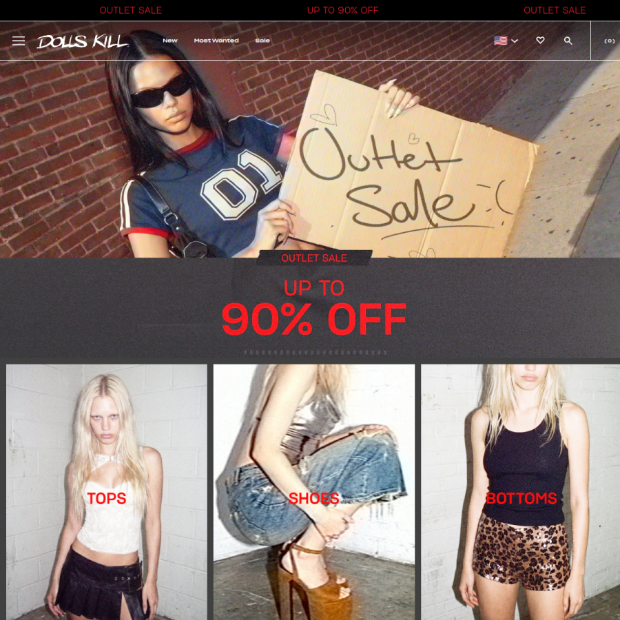 dollskill.com homepage screenshot