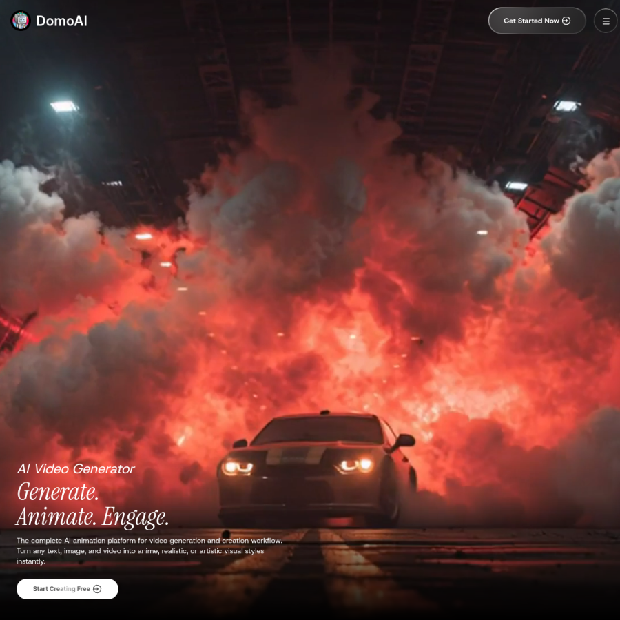 domoai.app homepage screenshot