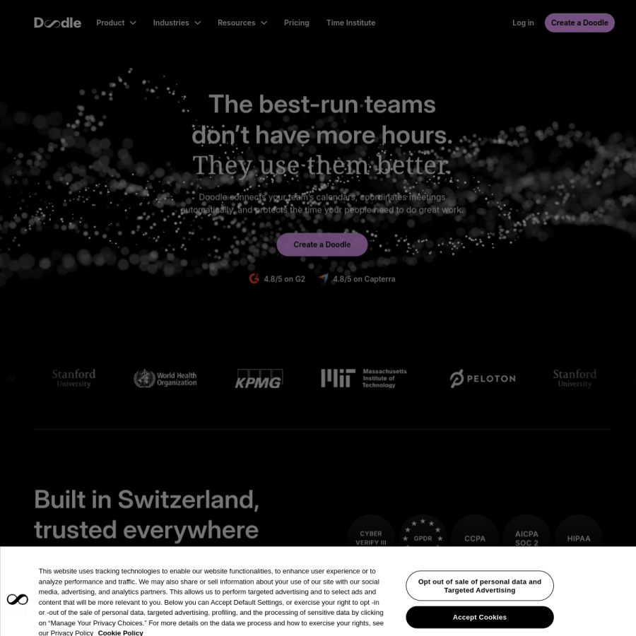 doodle.com homepage screenshot