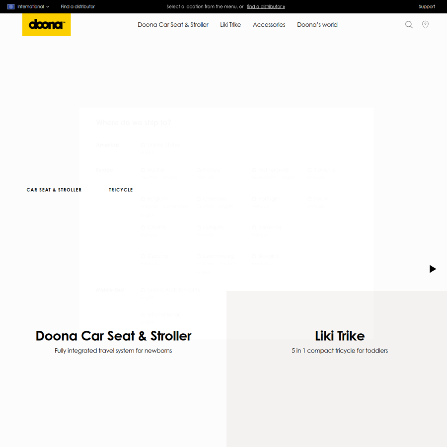 doona.com homepage screenshot