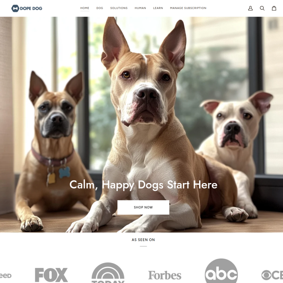 dope.dog homepage screenshot