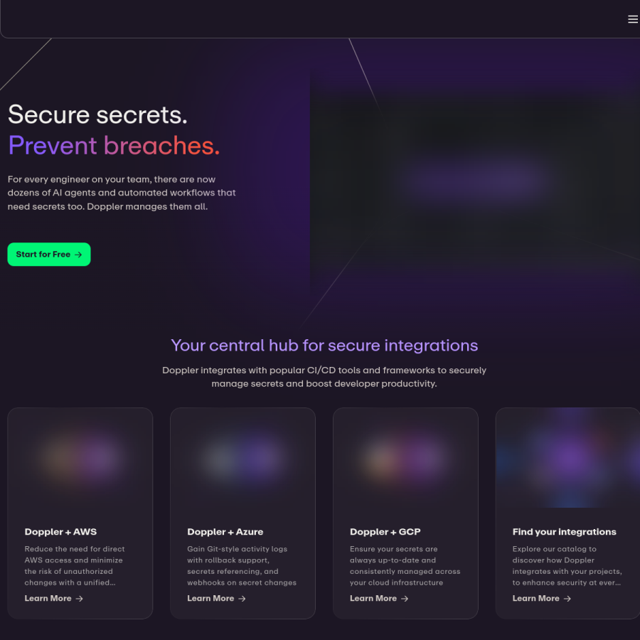 doppler.com homepage screenshot