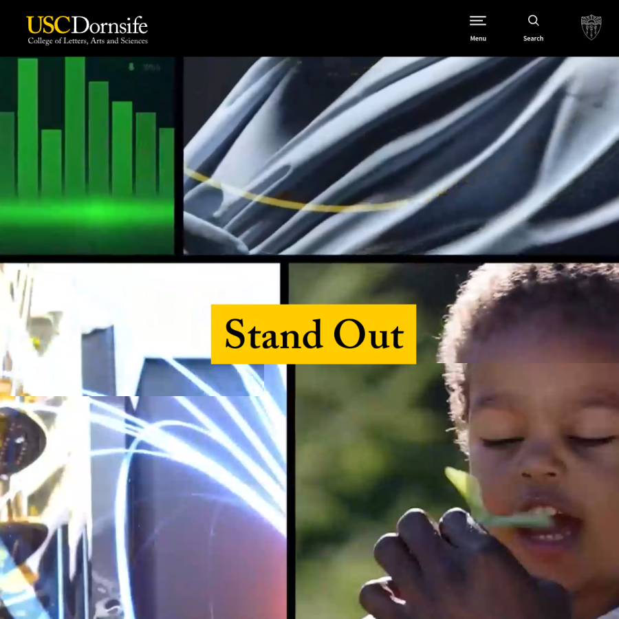 dornsife.usc.edu homepage screenshot