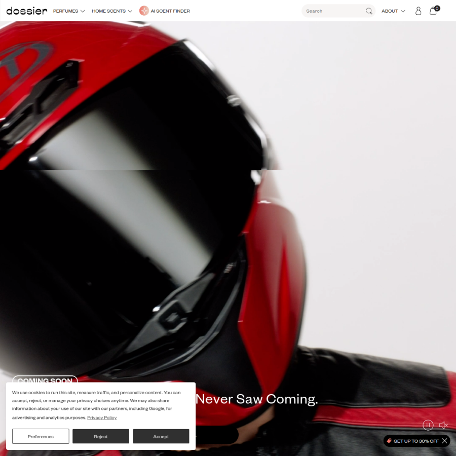 dossier.co homepage screenshot