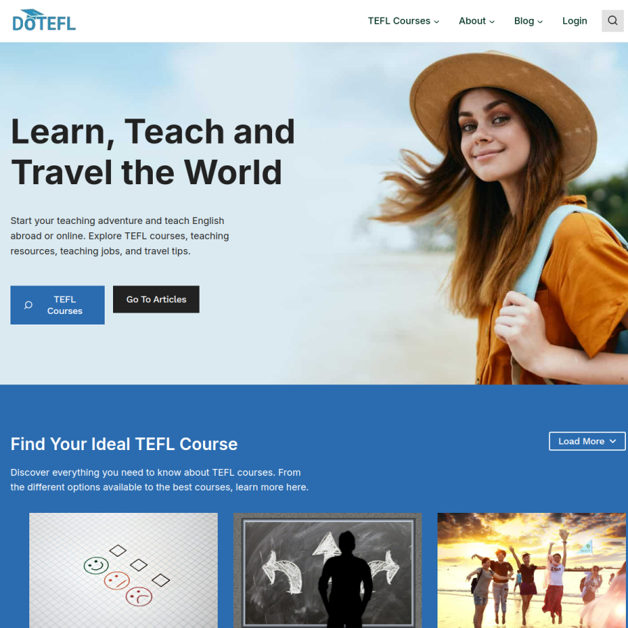 dotefl.com homepage screenshot