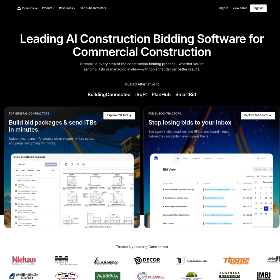 downtobid.com homepage screenshot