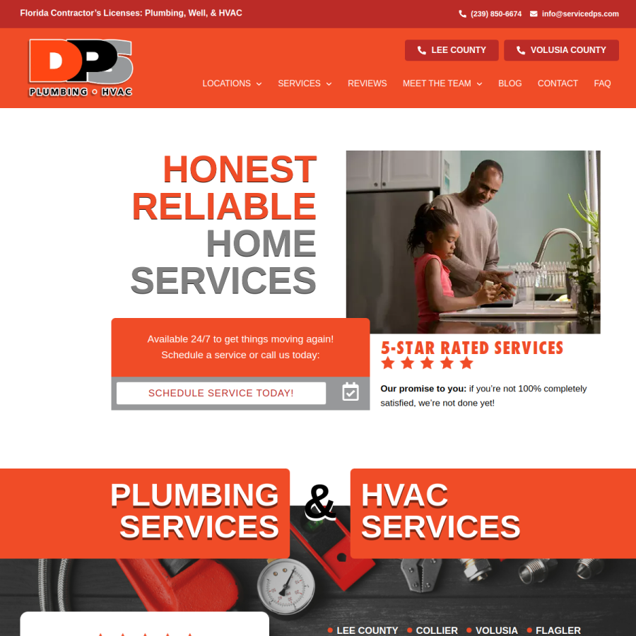 dpservicesfl.com homepage screenshot