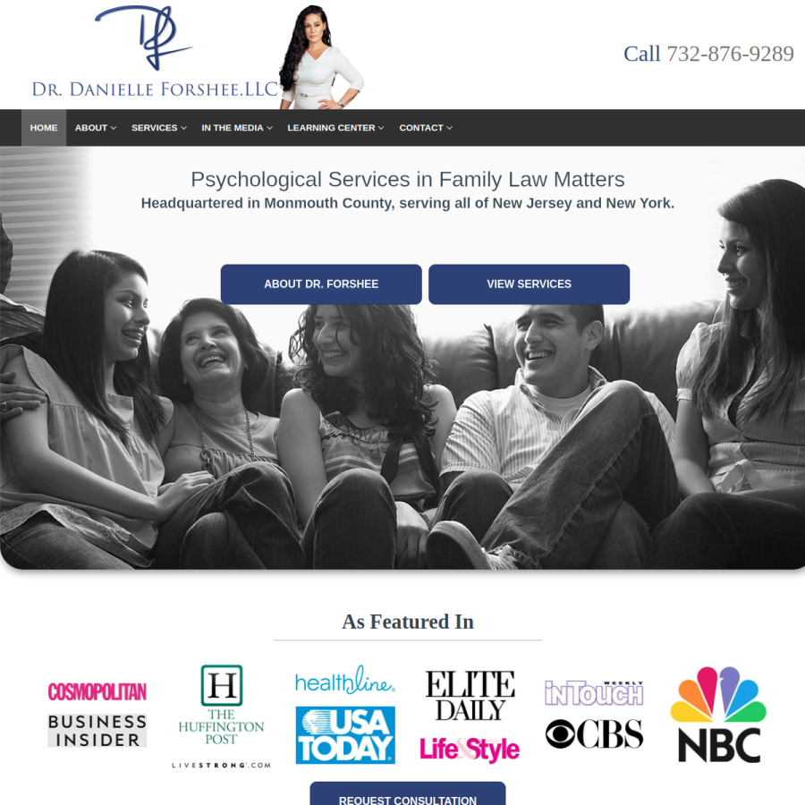 drdanielleforshee.com homepage screenshot