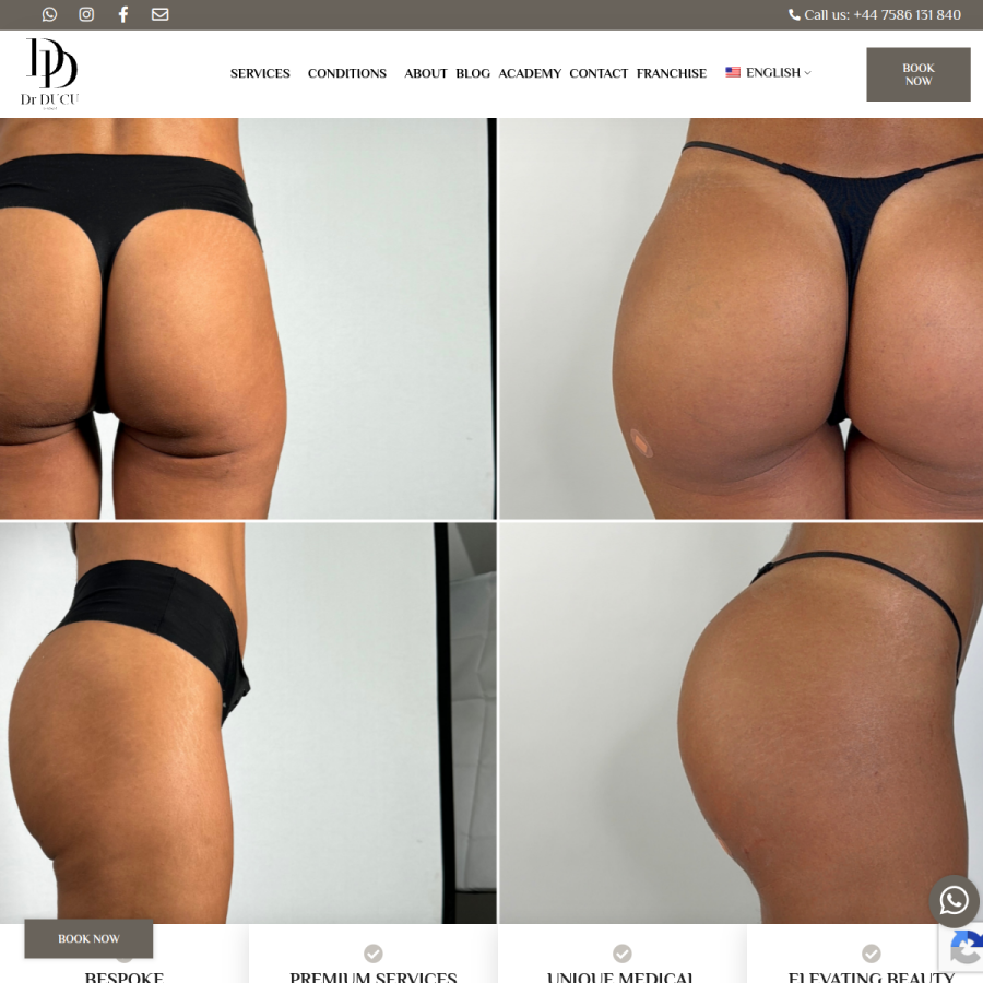 drducuclinics.com homepage screenshot