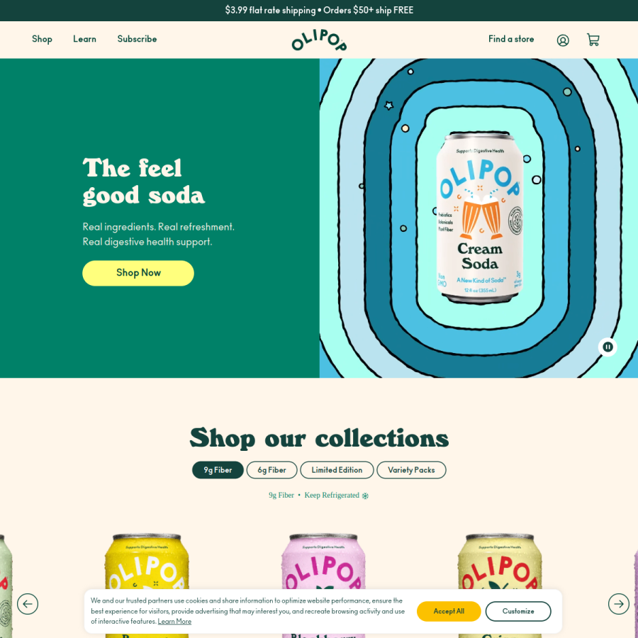 drinkolipop.com homepage screenshot