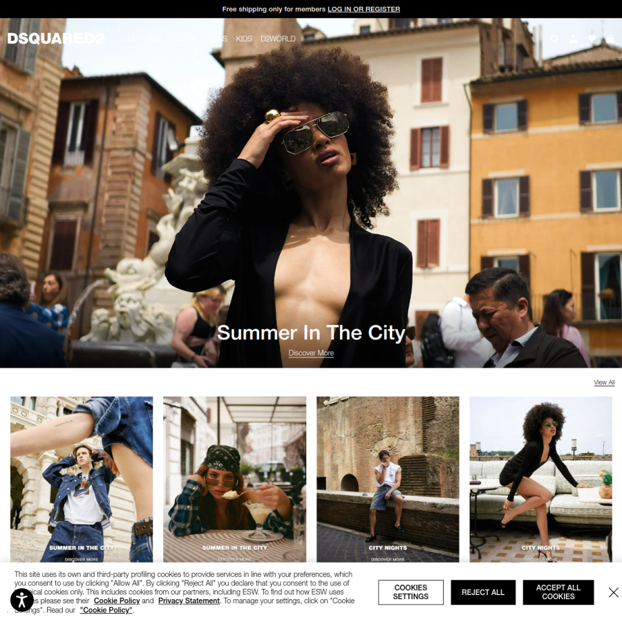 dsquared2.com homepage screenshot