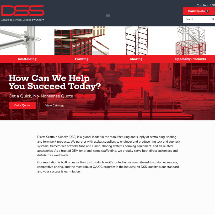 dss.net homepage screenshot