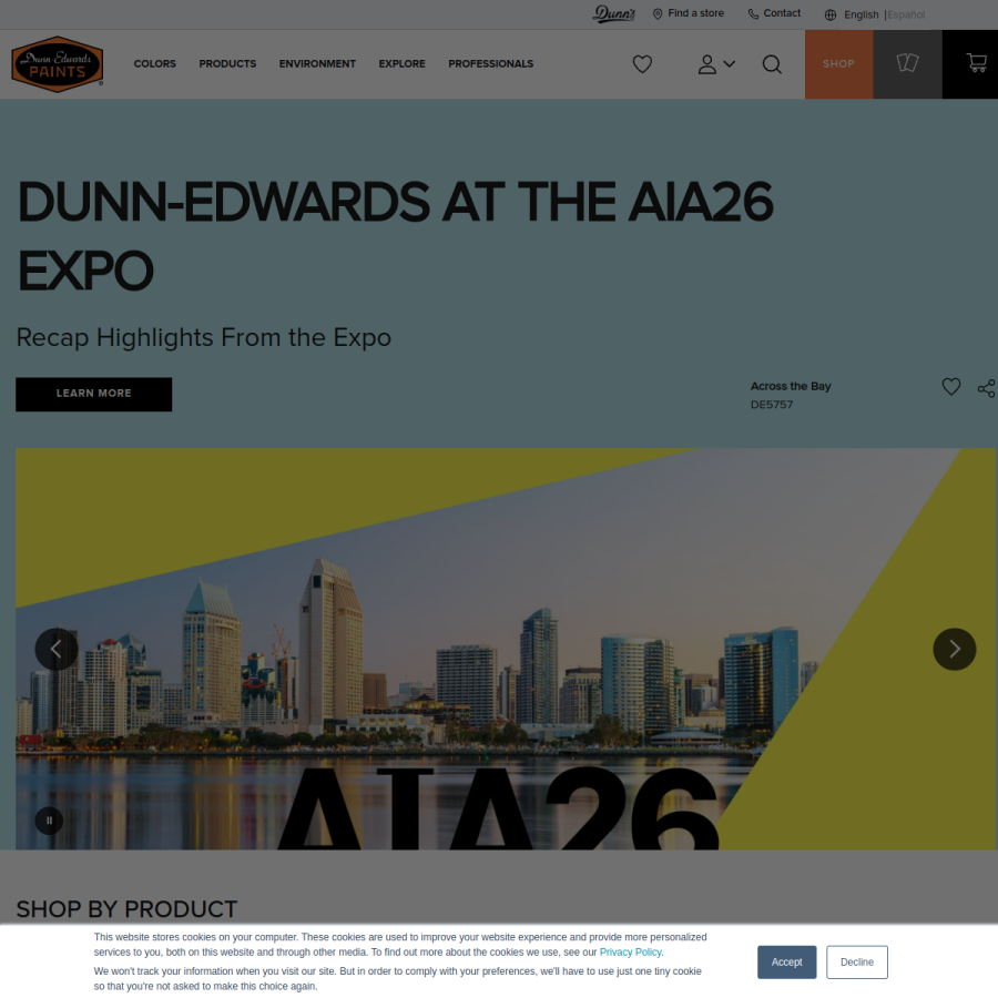 dunnedwards.com homepage screenshot
