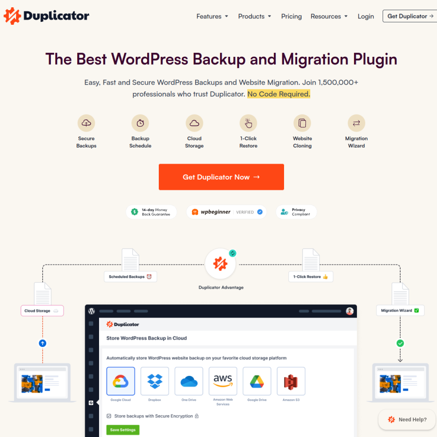 duplicator.com homepage screenshot