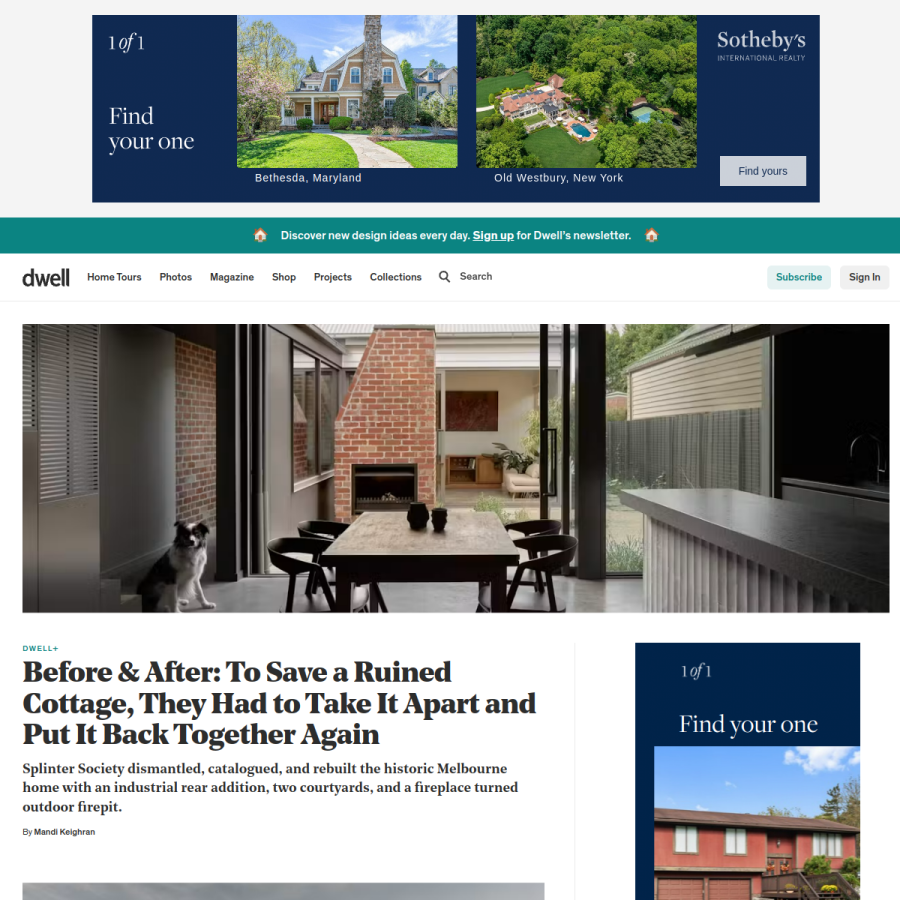 dwell.com homepage screenshot